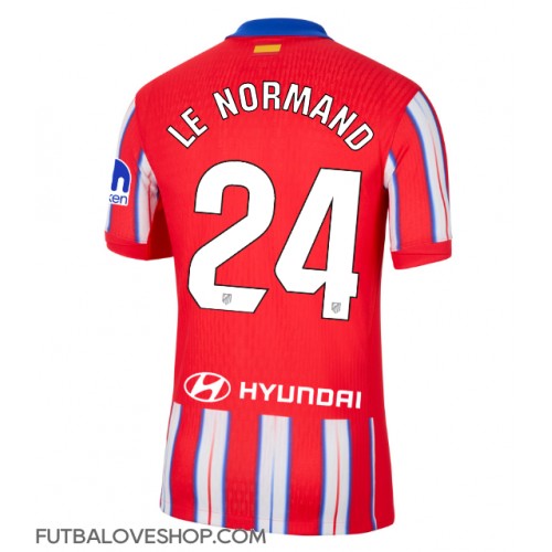 Dres Atletico Madrid Robin Le Normand #24 Domáci 2024-25 Krátky Rukáv